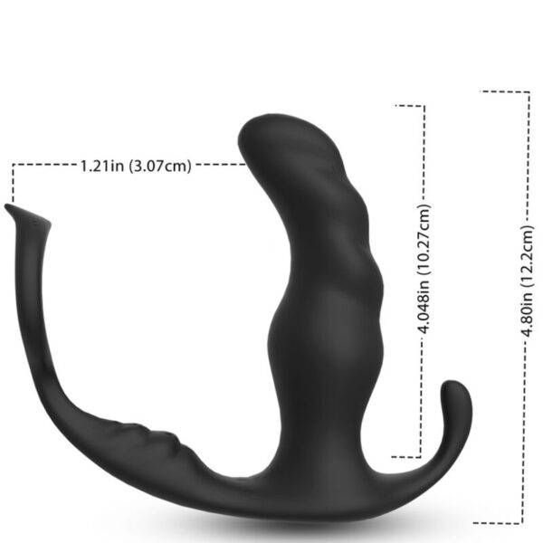 ARMONY - KNIGHT VIBRADOR ANAL PROSTATA  ANILLO CONTROL REMOTO NEGRO - Imagen 2