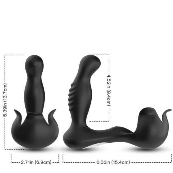 ARMONY - SURROUND VIBRADOR ANAL  ESTIMULADOR TESTÍCULOS CONTROL REMOTO NEGRO - Imagen 3