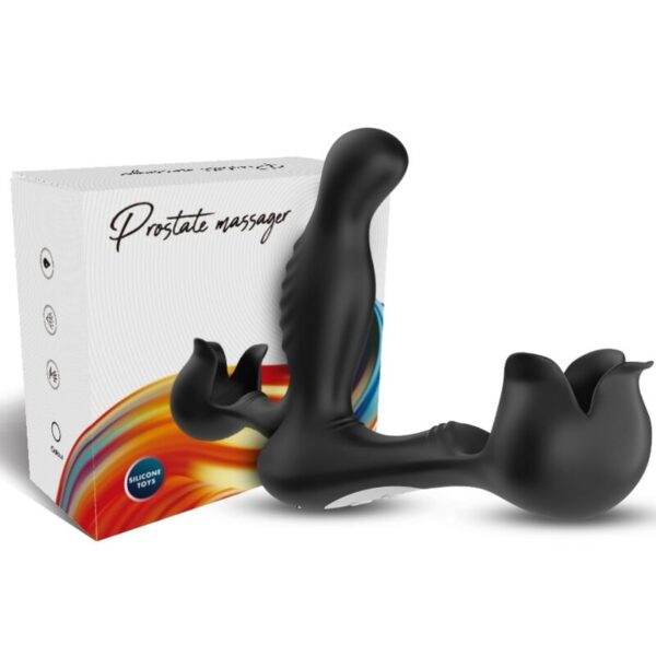 ARMONY - SURROUND VIBRADOR ANAL  ESTIMULADOR TESTÍCULOS CONTROL REMOTO NEGRO - Imagen 4