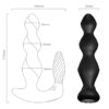 ARMONY - MANFUN VIBRADOR  ESTIMULADOR PLUG ANAL CONTROL REMOTO NEGRO - Imagen 4