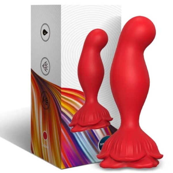 ARMONY - ROSA VIBRADOR  PLUG ANAL CONTROL REMOTO ROJO - Imagen 5