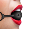 FETISH SUBMISSIVE BONDAGE - MORDAZA DE BOLA DE SILICONA TRANSPIRABLE - Imagen 2
