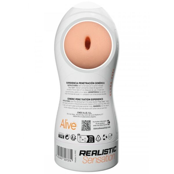 ALIVE - MAXI FLEX MASTURBADOR MASCULINO GENÉRICO TALLA L - Imagen 4