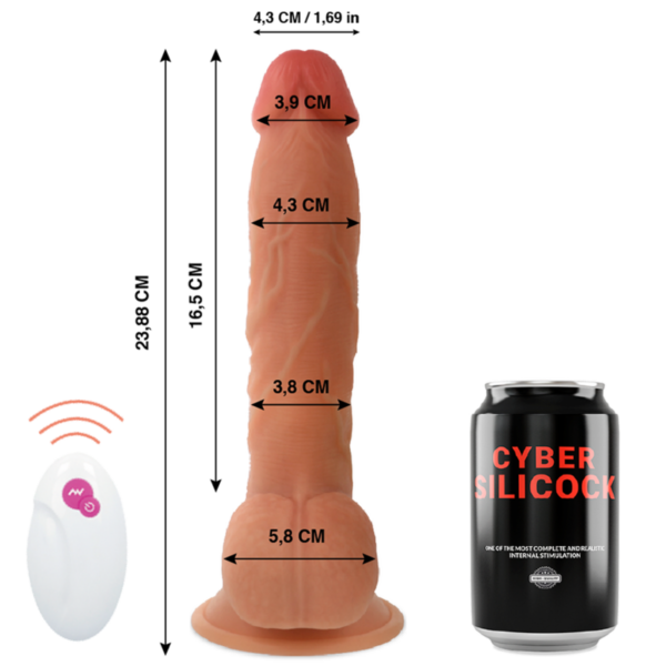 CYBER SILICOCK - REALÍSTICO CONTROL REMOTO MR JOHN 23.88 CM -O- 4.3 CM - Imagen 2