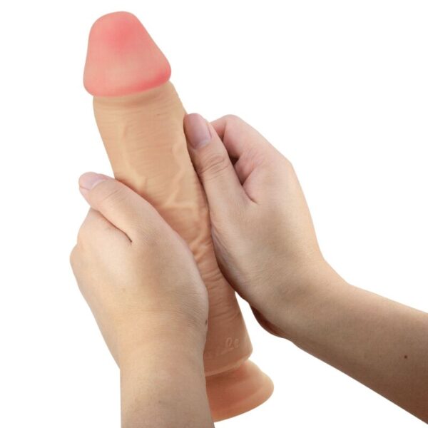 PRETTY LOVE - SLIDING SKIN SERIES DILDO REALÍSTICO CON VENTOSA PIEL DESLIZANTE NATURAL 23.4 CM - Imagen 3