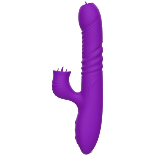 ARMONY - FULLY GSPOT VIBRADOR RABBIT CON LENGUA ESTIMULADORA EFECTO CALOR VIOLETA - Imagen 4