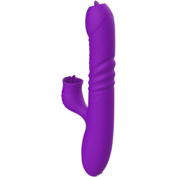 ARMONY - FULLY GSPOT VIBRADOR RABBIT CON LENGUA ESTIMULADORA EFECTO CALOR VIOLETA - Imagen 5
