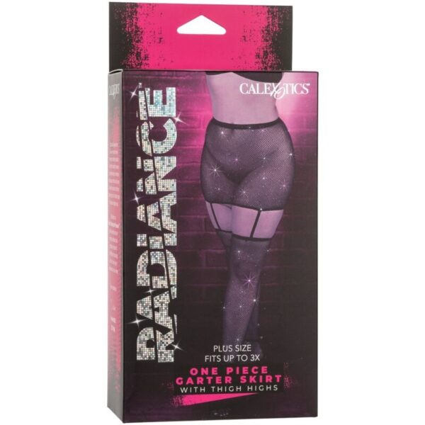 CALEXOTICS - RADIANCE FALDA DE LIGA HASTA EL MUSLO TALLA GRANDE - Imagen 4