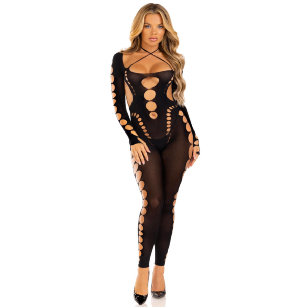 LEG AVENUE - BODYSTOCKING TOBILLO RECKLESS AZUL - Imagen 3