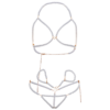LEG AVENUE - SET SUJETADOR MUÑEQUERAS  TANGA PERLA - Imagen 5