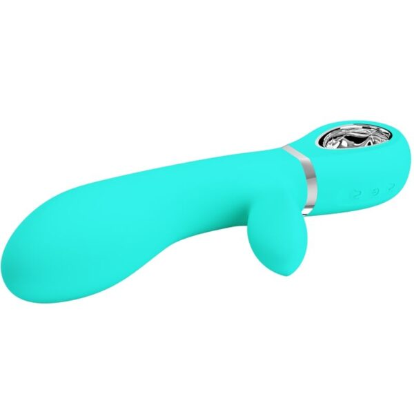PRETTY LOVE - THOMAS VIBRADOR PUNTO G MULTIFUNCIÓN VERDE AGUA - Imagen 4
