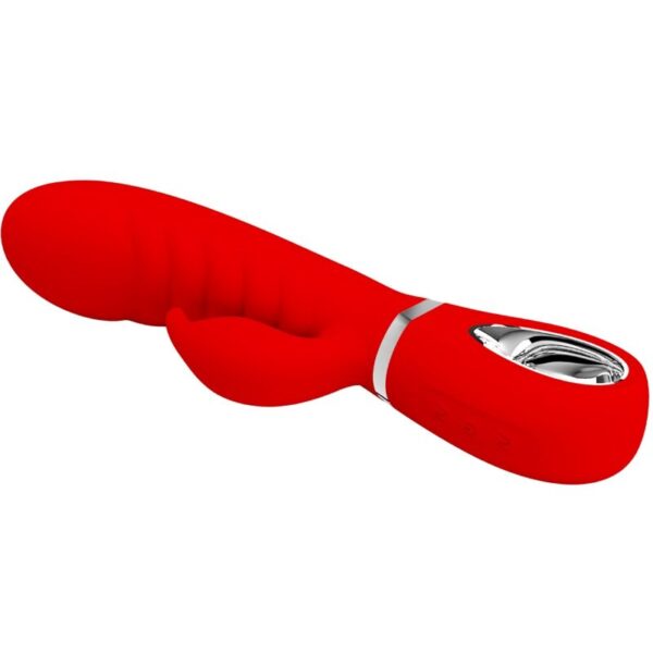 PRETTY LOVE - PRESCOTT VIBRADOR PUNTO G MULTIFUNCIÓN ROJO - Imagen 3