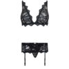 LIVCO CORSETTI FASHION - BELITA LC 90231 SUJETADOR + PANTY + LIGUERO NEGRO S/M - Imagen 5