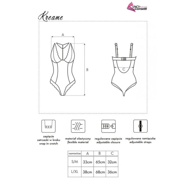 LIVCO CORSETTI FASHION - KREAME LC 90546 BODY BLACK - Imagen 5