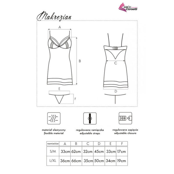 LIVCO CORSETTI FASHION - MAKREZIAN LC 90545 FALDA + PANTY NEGRO - Imagen 5