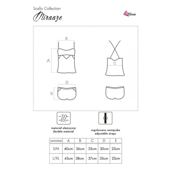 LIVCO CORSETTI FASHION - MIRAAZE LC 90567 CAMISETA + SHORTS NEGRO - Imagen 4