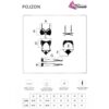 LIVCO CORSETTI FASHION - POJZON LC 90670 SUJETADOR + MEDIAS + LIGUERO + PANTY NEGRO - Imagen 3
