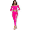 CHILIROSE - CR 4632 TOP  PANTALON FUCSIA S/L