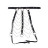 SUBBLIME - ARNÉS DE PECHO CADENAS CUERO NEGRO TALLA ÚNICA - Imagen 4