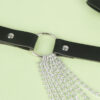 SUBBLIME - CINTURÓN DE CADENAS CUERO NEGRO TALLA ÚNICA - Imagen 5