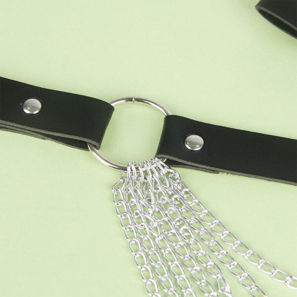 SUBBLIME - CINTURÓN DE CADENAS CUERO NEGRO TALLA ÚNICA - Imagen 5