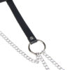 SUBBLIME - CINTURON DE CADENAS ANILLAS CUERO NEGRO TALLA ÚNICA - Imagen 5