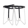 SUBBLIME - CINTURON DE CADENAS ANILLAS CUERO NEGRO TALLA ÚNICA - Imagen 4