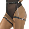 SUBBLIME - ARNÉS FORMA CINTURON CUERO NEGRO TALLA ÚNICA - Imagen 2