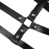 SUBBLIME - ARNÉS DE PECHO ANILLAS DE CUERO NEGRO TALLA ÚNICA - Imagen 5