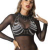 SUBBLIME - ARNÉS SUJETADOR Y COLLAR CON CADENAS TALLA ÚNICA - Imagen 2