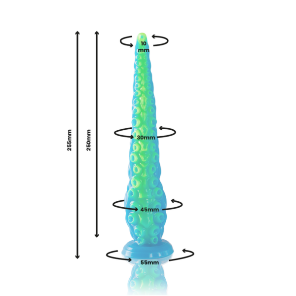 EPIC - SCYLLA DILDO TENTÁCULO FINO FLUORESCENTE TAMAÑO PEQUEÑO - Imagen 2