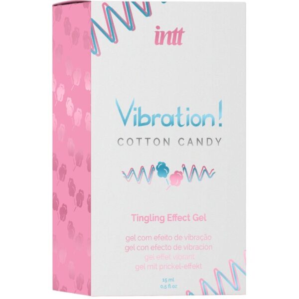INTT - POTENTE ESTIMULANTE ÍNTIMO GEL VIBRADOR LIQUIDO ALGODÓN DE AZÚCAR 15 ML - Imagen 3