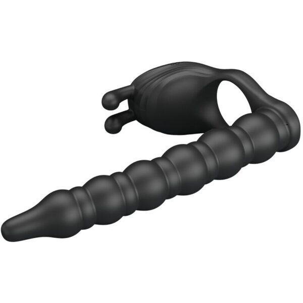 PRETTY LOVE - BLACKNEY ANILLO PENE CON PLUG VIBRADOR NEGRO - Imagen 3