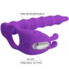 PRETTY LOVE - BLACKNEY ANILLO PENE CON PLUG VIBRADOR LILA - Imagen 5