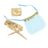 SUBBLIME - SET DE LENCERIA INDIA STYLE AZUL S/M - Imagen 5
