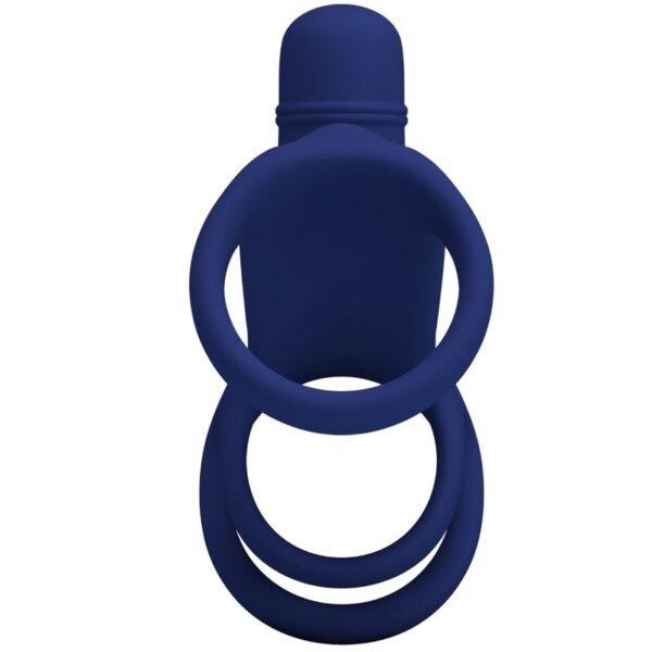PRETTY LOVE - ELISH ANILLO VIBRADOR CON EXTENSIÓN AZUL - Imagen 3