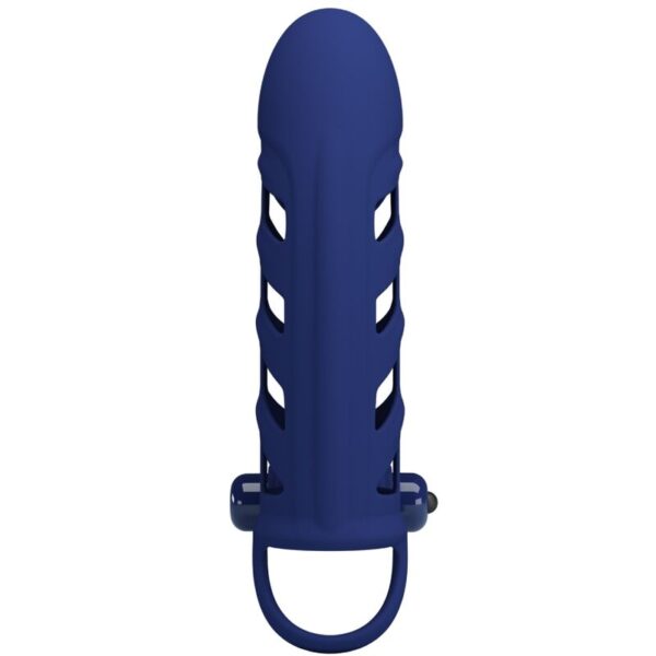 PRETTY LOVE - ALTAF ANILLO VIBRADOR CON FUNDA DE SILICONA AZUL - Imagen 5