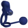 PRETTY LOVE - REMINGTON DOBLE ANILLO VIBRADOR CON PLUG AZUL - Imagen 4