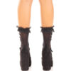LEG AVENUE - MEDIAS TOBILLERAS CON VOLANTES NEGRO - Imagen 2