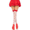 LEG AVENUE - CALCETINES ALTOS CHAMPIÑONES ROJO/BLANCO - Imagen 2