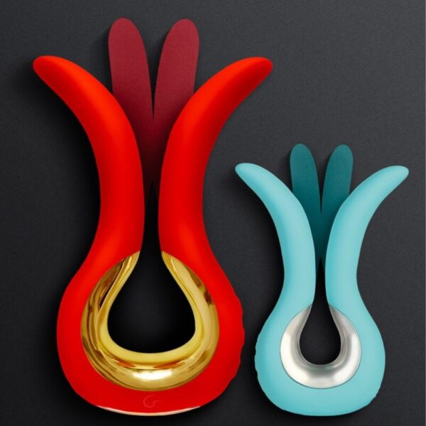 G-VIBE - GVIBE MAXI VIBRADOR CON DOS PUNTAS FLEXIBLES CORAL - Imagen 3