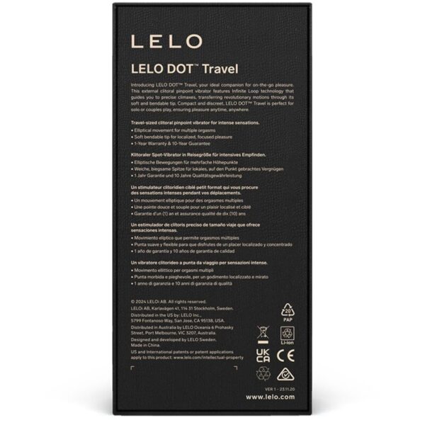 LELO - DOT TRAVEL ESTIMULADOR DE CLÍTORIS MORADO - Imagen 3
