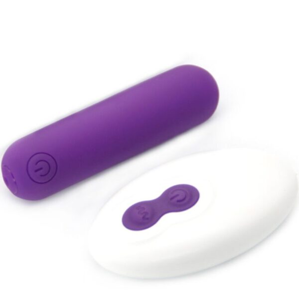 ARMONY - SPLASH JOLINE BALA VIBRADORA SILICONA CONTROL REMOTO 10 VIBRACIONES 6.5 X 1.5 CM MORADO - Imagen 3