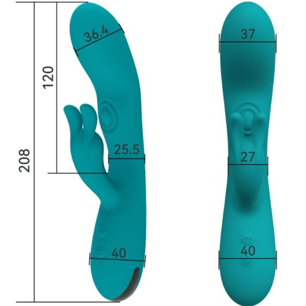 ARMONY - DANCING BUNNY VIBRADOR RABBIT 10 VELOCIDADES VERDE - Imagen 2