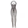 SUBBLIME - 951788 BODYSTOCKING LARGO DE REJILLA TIRANTES EN PECHO Y ESPALDA NEGRO TALLA ÚNICA - Imagen 3