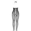 SUBBLIME - 951849 BODYSTOCKING DE REJILLA COPA ABIERTA Y CUELLO HALTER NEGRO TALLA ÚNICA - Imagen 5