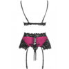 LIVCO CORSETTI FASHION - NAHIR LC 20214 SUJETADOR + PANTY + LIGUERO S/M - Imagen 3
