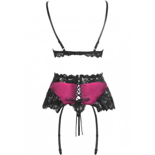 LIVCO CORSETTI FASHION - NAHIR LC 20214 SUJETADOR + PANTY + LIGUERO S/M - Imagen 3