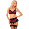 LIVCO CORSETTI FASHION - NAHIR LC 20214 SUJETADOR + PANTY + LIGUERO S/M