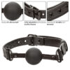 CALEXOTICS - NOCTURNAL MORDAZA DE BOLA SILICONA NEGRO - Imagen 4
